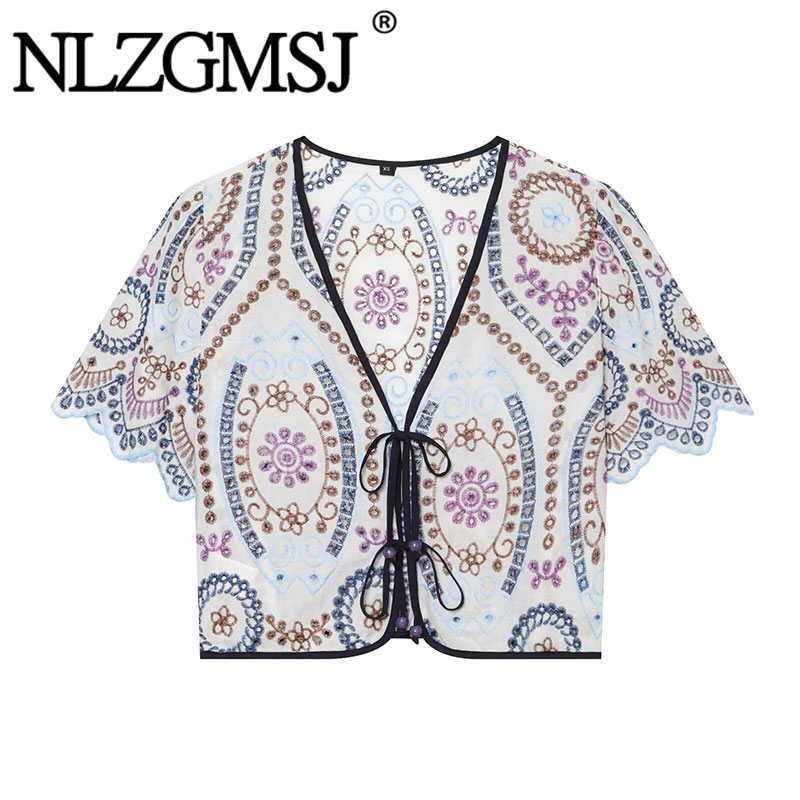 Embroidery Men Shirt - Nlzgmsj 2026 Blusa de Verano para