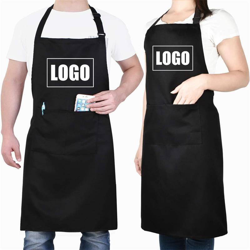 Embroidery Apron - Tamaño grande impermeable personalizado estampado bordado