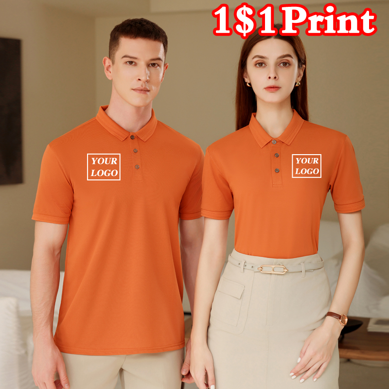 Embroidery Men Shirt - Camiseta Polo Deportiva de Secado Rápido