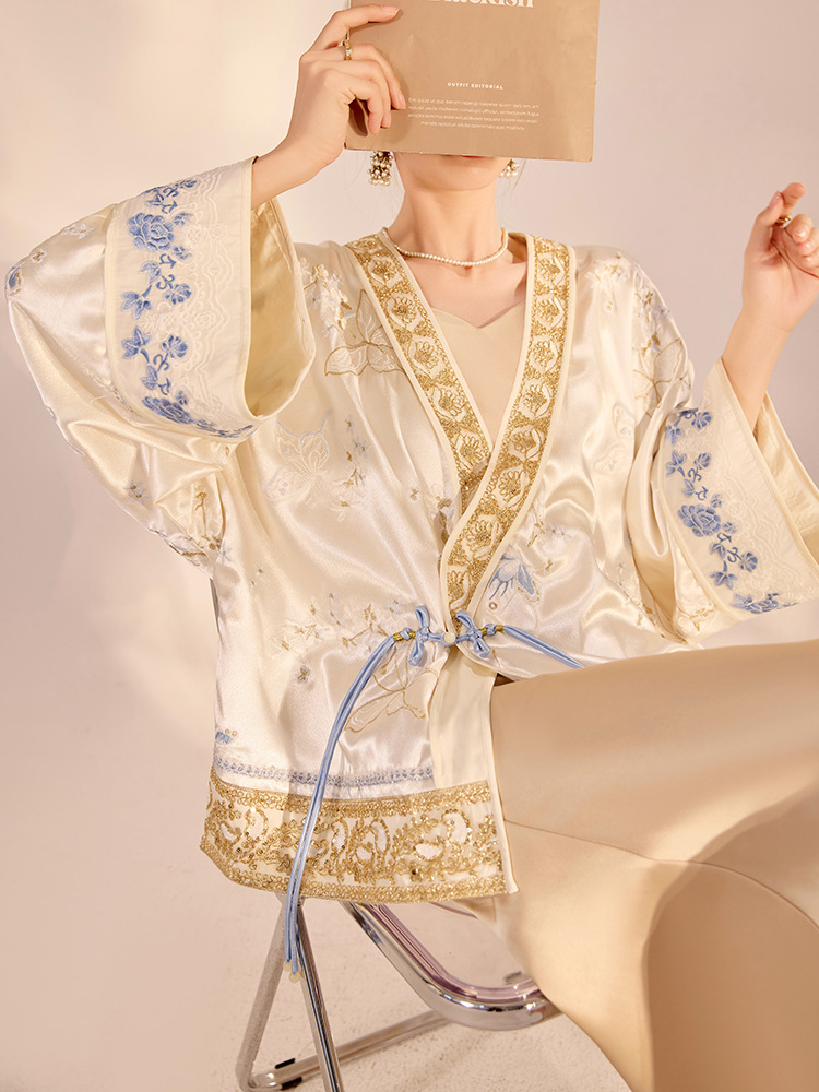 Embroidery A - Chaqueta de Lujo con Bordado de