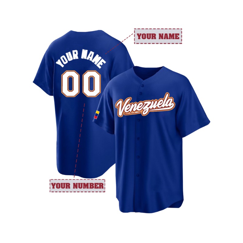 Camiseta de béisbol Venezuela  - Embroidery Men Shirt reseña y precio