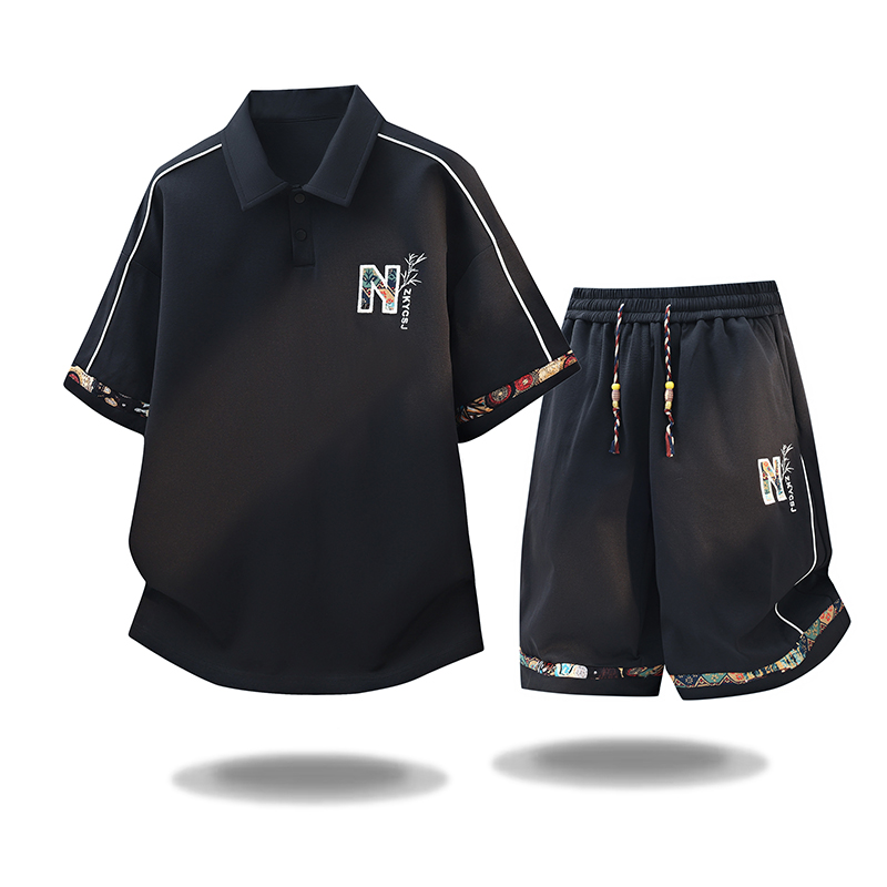 Conjunto de Camiseta de Manga  - Embroidery Men Shirt reseña y precio