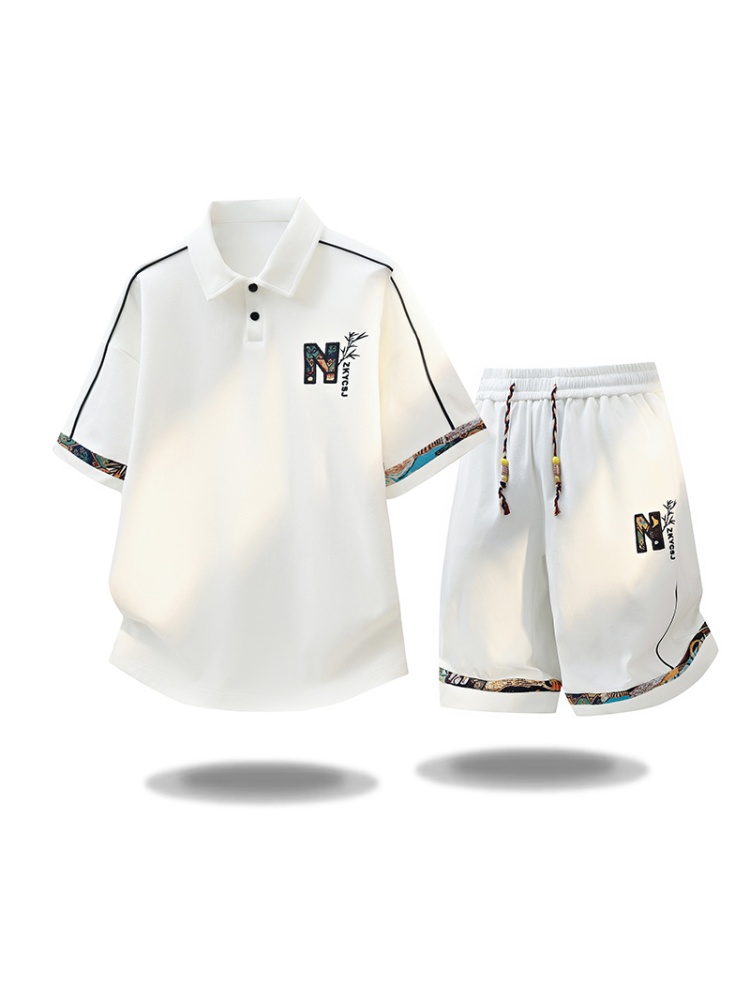 Conjunto de Camiseta de Manga  - Embroidery Men Shirt reseña y precio