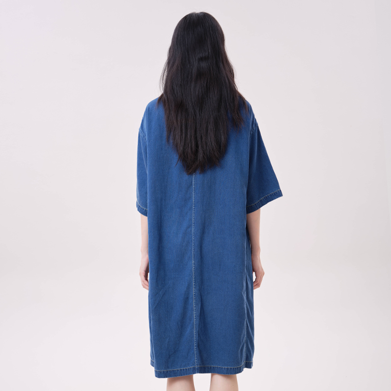 Vestido Vaquero de Lyocell MOV - Embroidery Cat reseña y precio