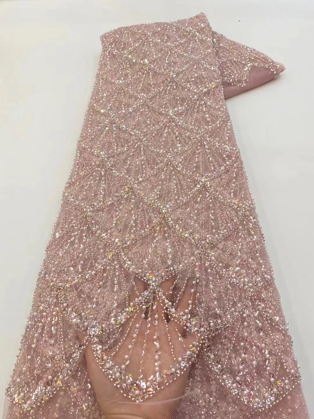 Tela de encaje de tul africano - Embroidery Net Dress reseña y precio