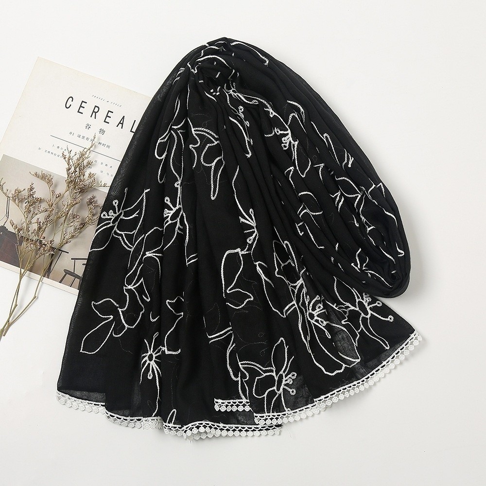 Pañuelo Hijab Versátil y Elega - Embroidery Hijab reseña y precio