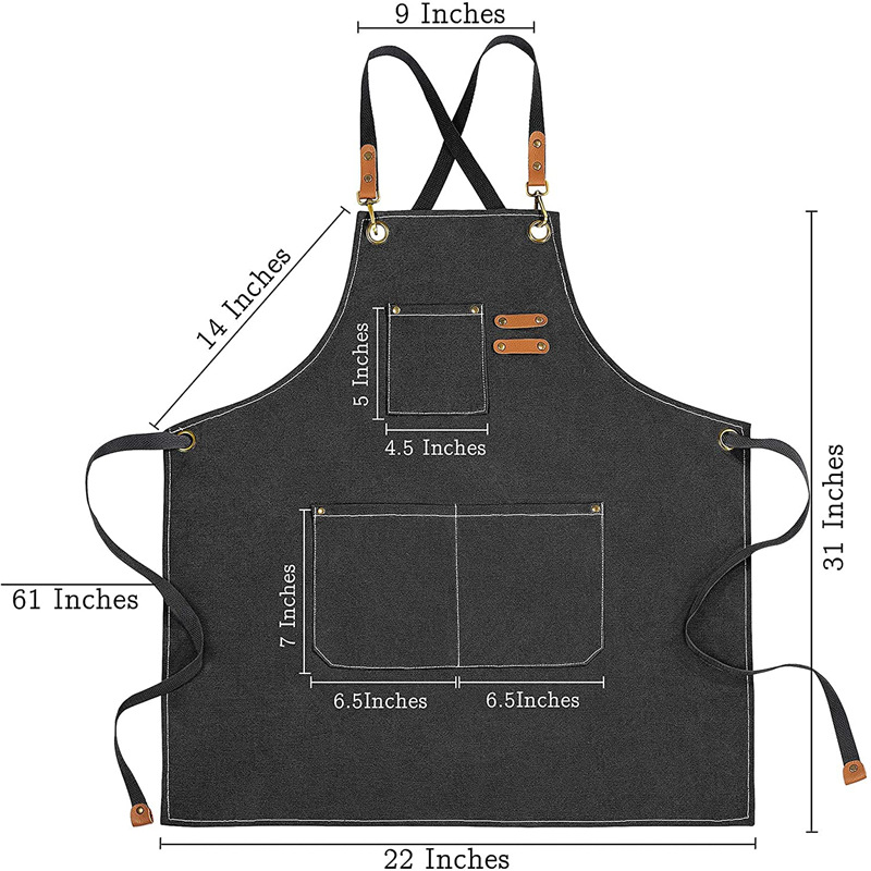 Delantal de lona impermeable c - Embroidery Apron reseña y precio