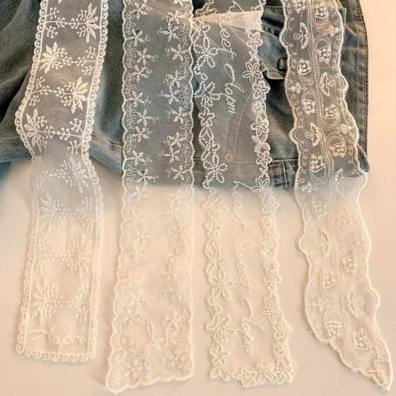 Nuevo Pañuelo Largo de Encaje  - Embroidery Premium reseña y precio