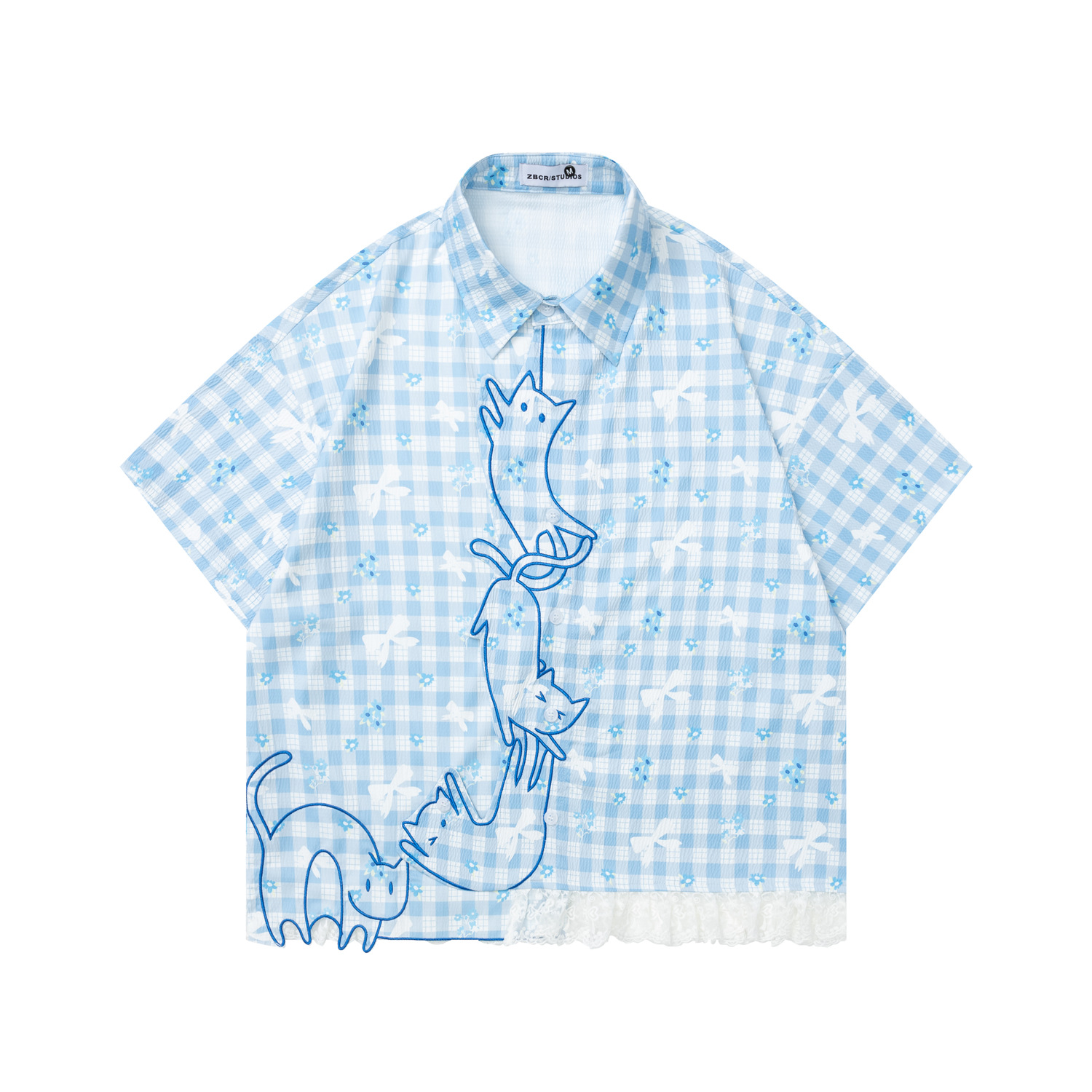 Camisa a cuadros casual de ver - Embroidery Cat reseña y precio