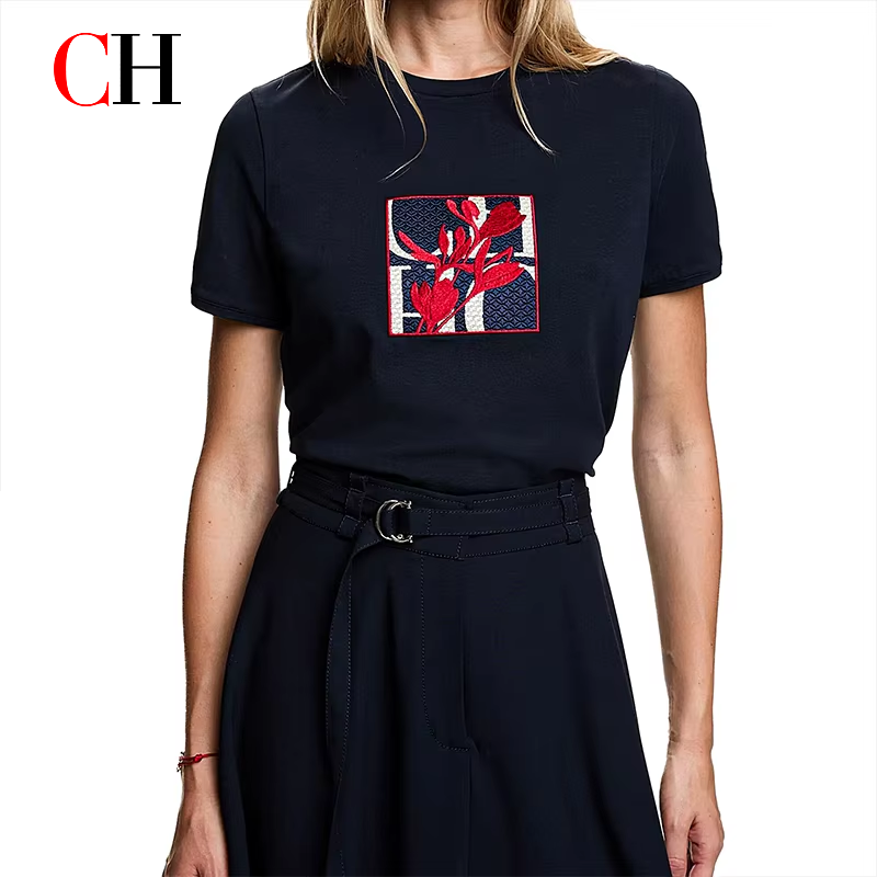 Camiseta de Manga Corta con Bo - Embroidery Premium reseña y precio