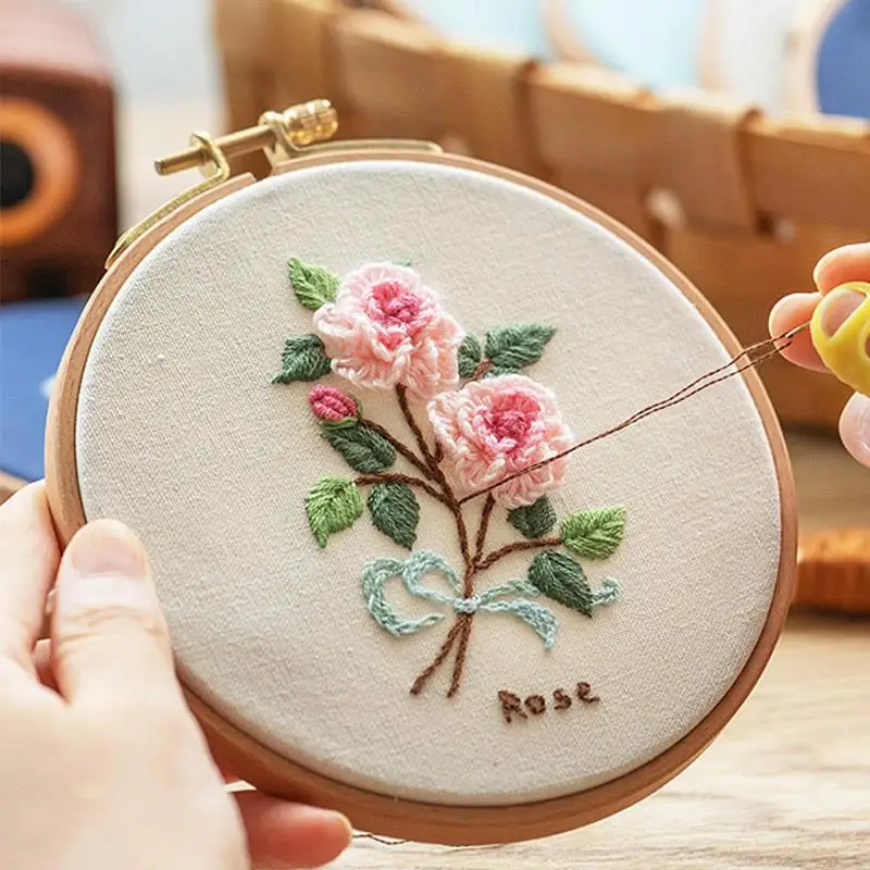 Aros de bordado de madera de h - Embroidery Hooping reseña y precio