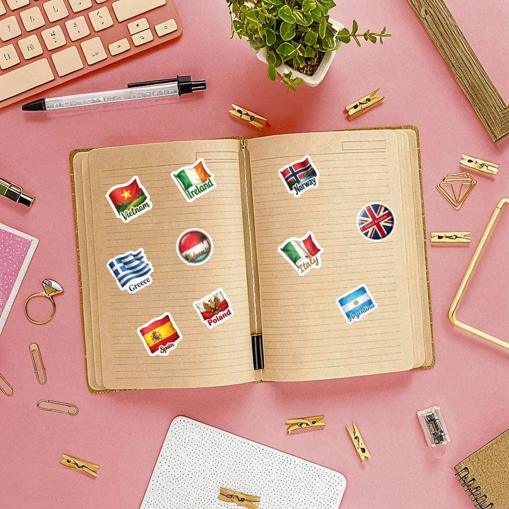 Paquete de 35 Pegatinas de Ban - Embroidery World reseña y precio
