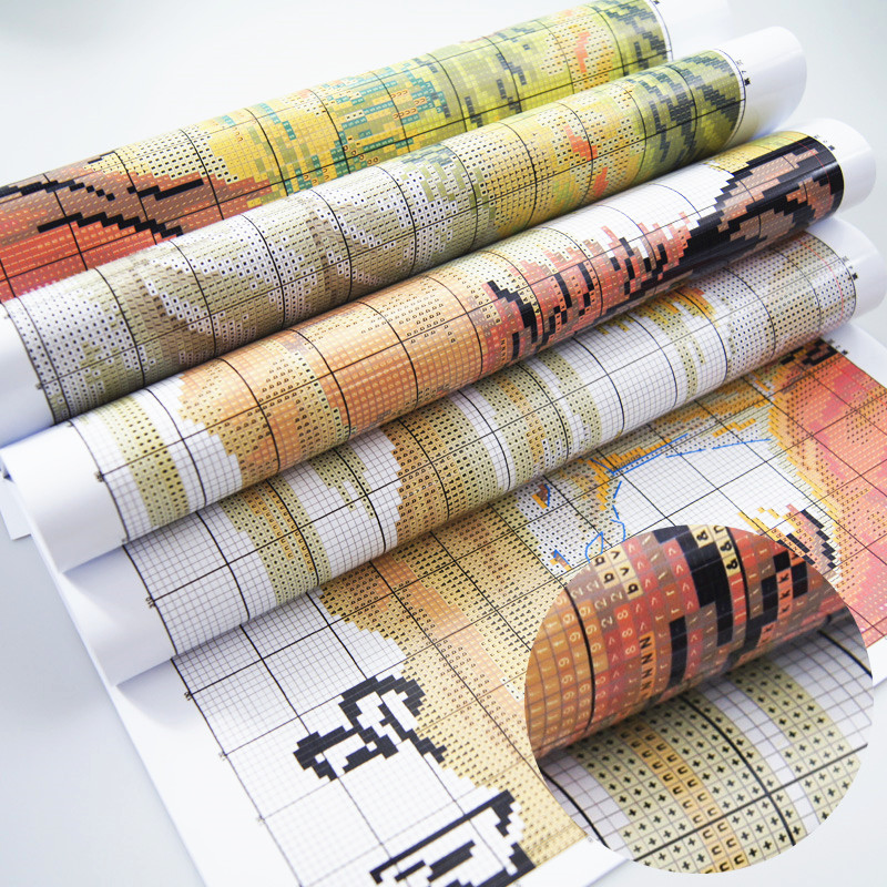 Juego de punto de cruz contado - Embroidery World reseña y precio
