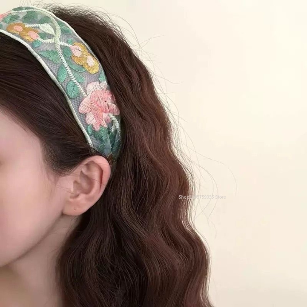 Diadema de encaje floral con b - Embroidery Hooping reseña y precio