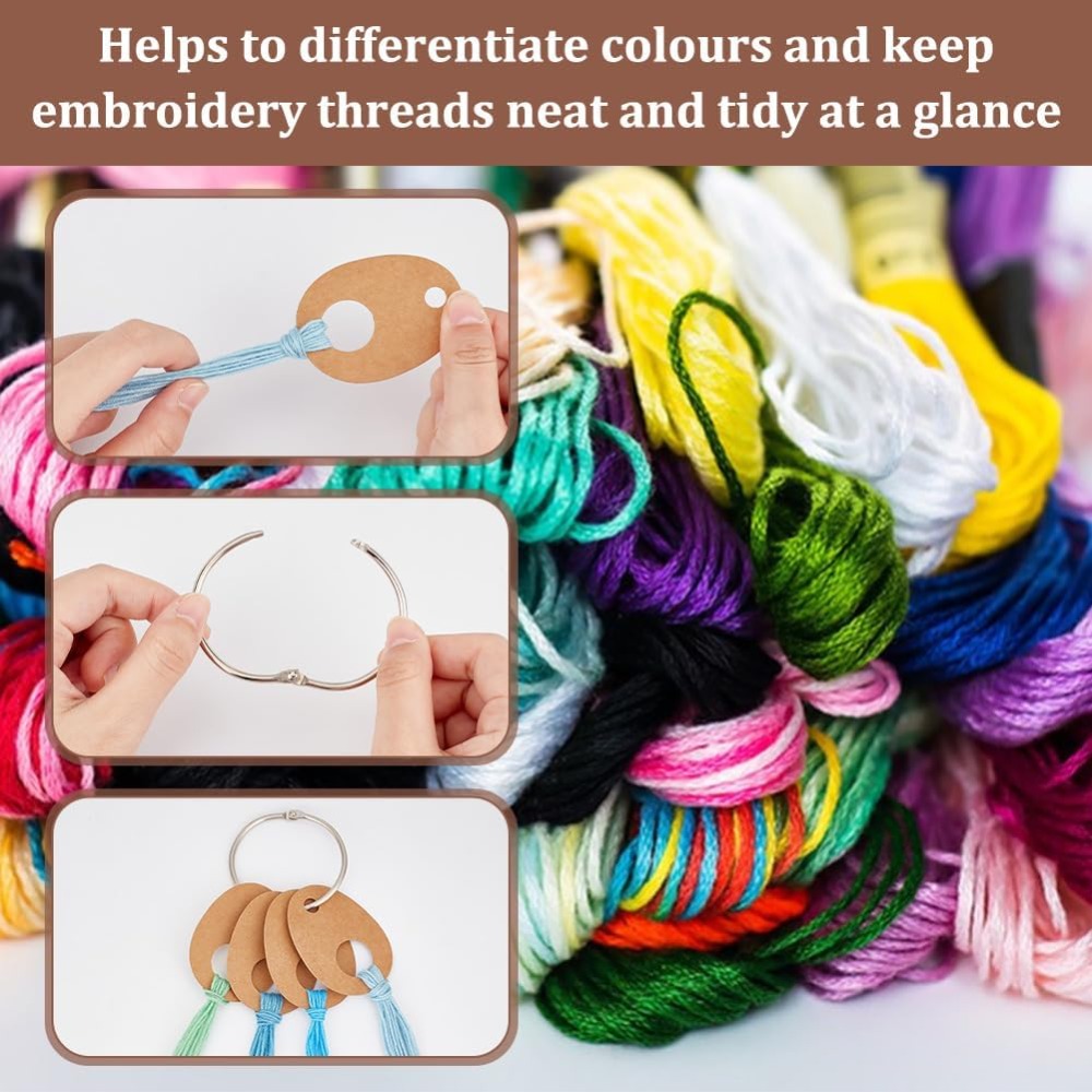 100 Uds. De gotas de hilo de l - Embroidery Paper reseña y precio