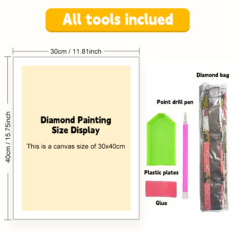 Kit de pintura de diamantes Ju - Embroidery World reseña y precio