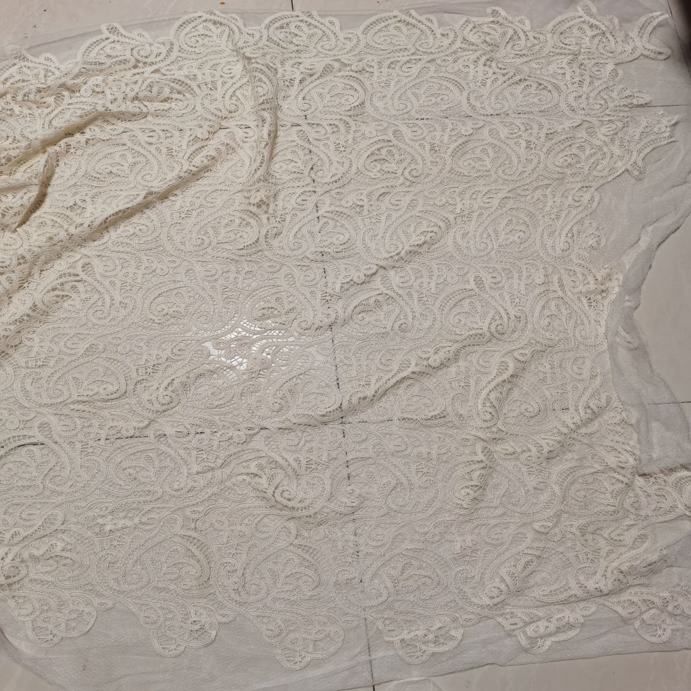 Ropa bordada de color marfil c - Embroidery Net Dress reseña y precio